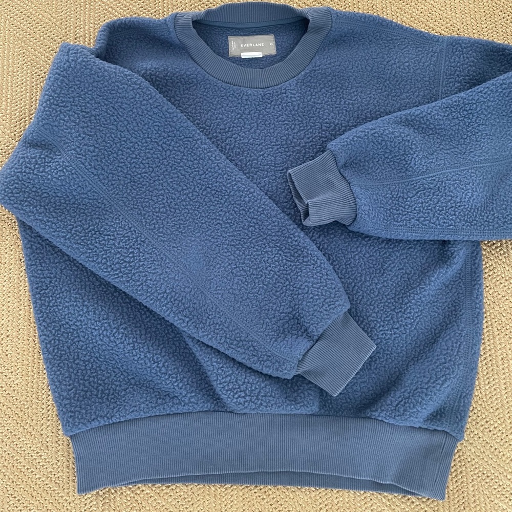 Everlane Renew Fleece Sweater (Blue)